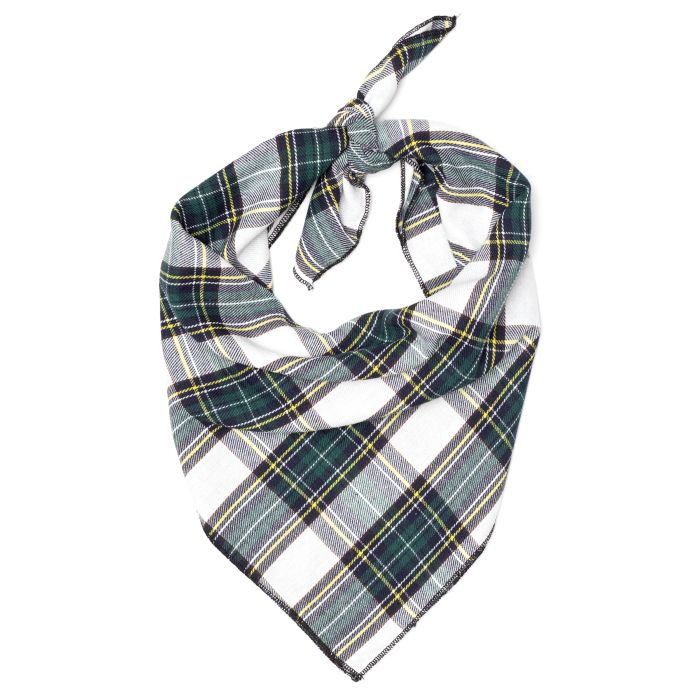 The Worthy Dog Bandana Stewart Tartan Green