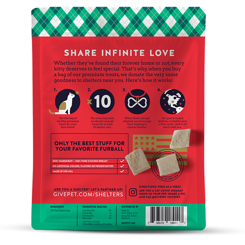 GivePet Christmas Cat Treats Santa Claws