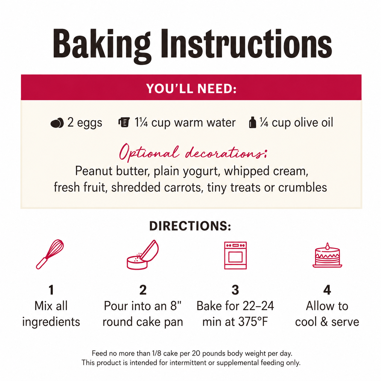 Honest Kitchen Dog Birthday Cake Mix with Chicken & Blueberries