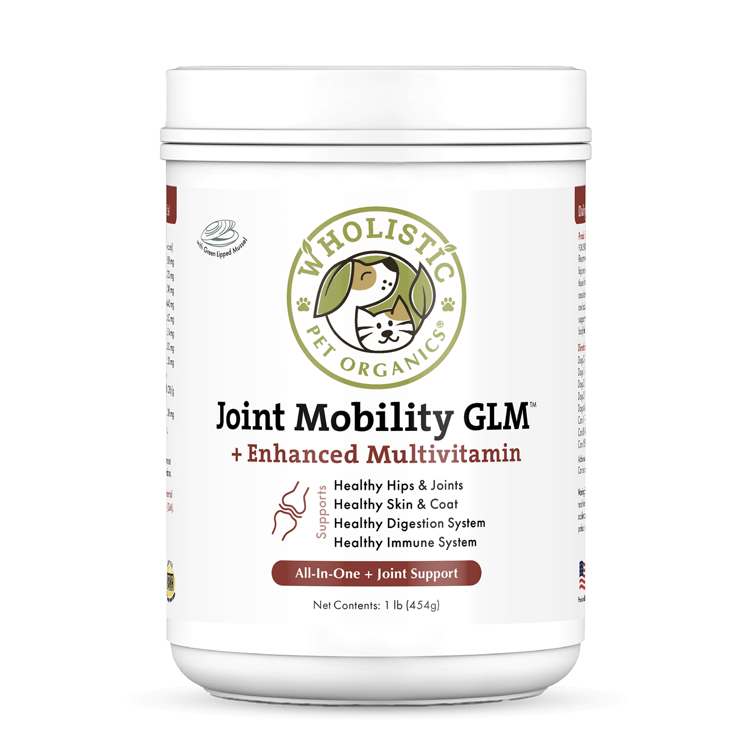 Wholistic Pet Organics Joint Mobility GLM