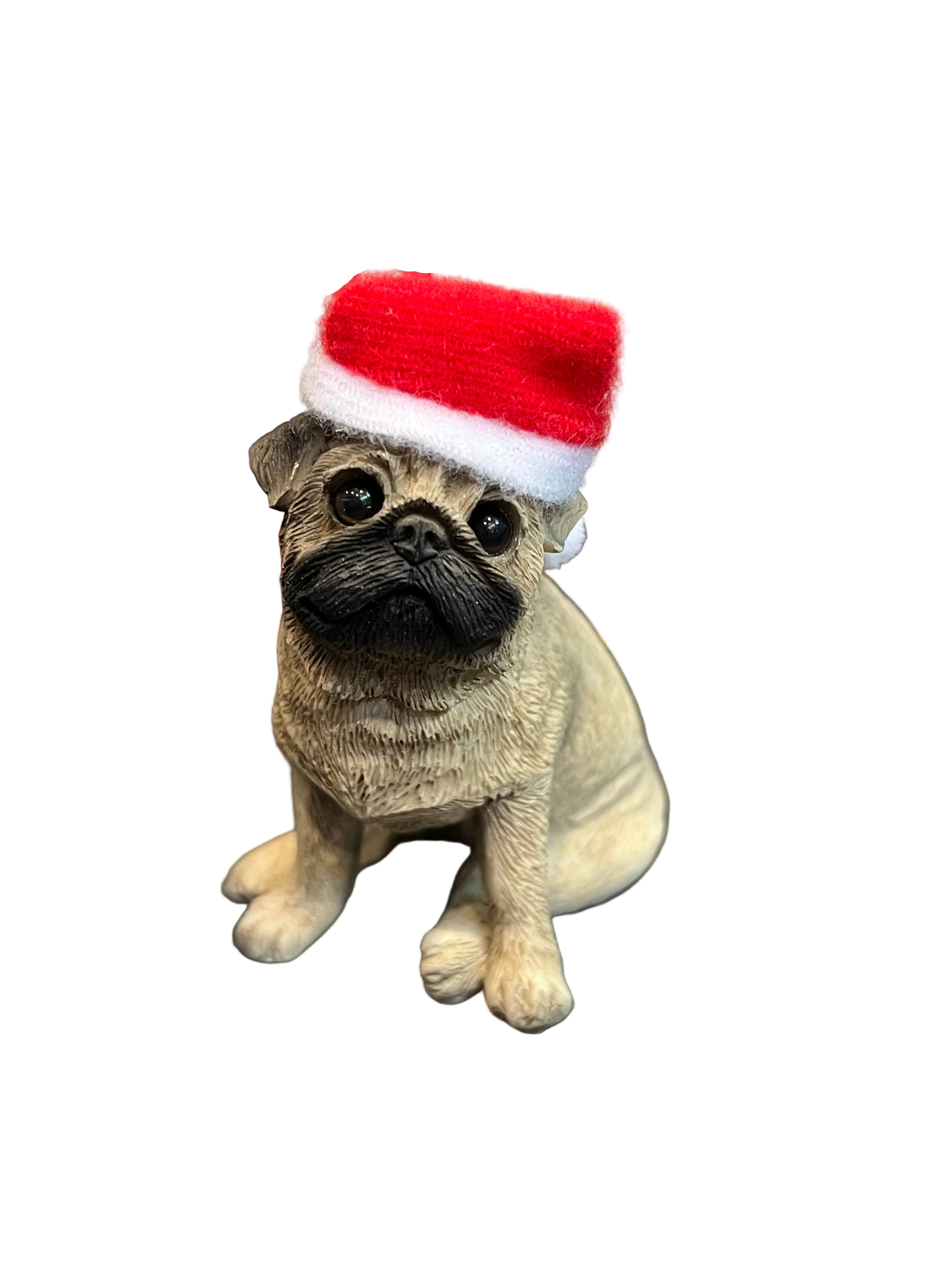 Sandicast Dog Ornament - Pug, Fawn