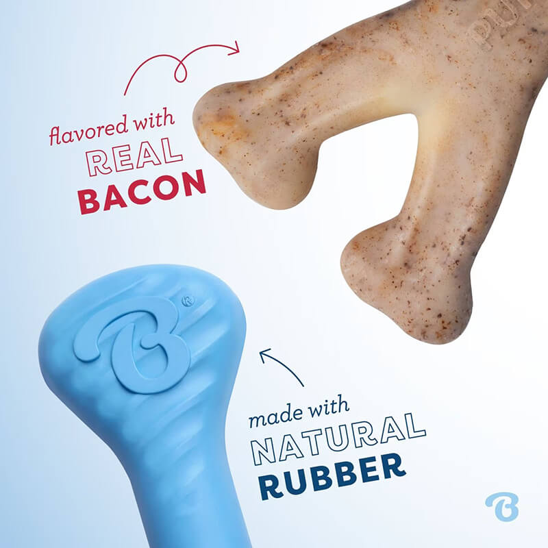Benebone Puppy 2-Pack Wishbone and Rubber Bone