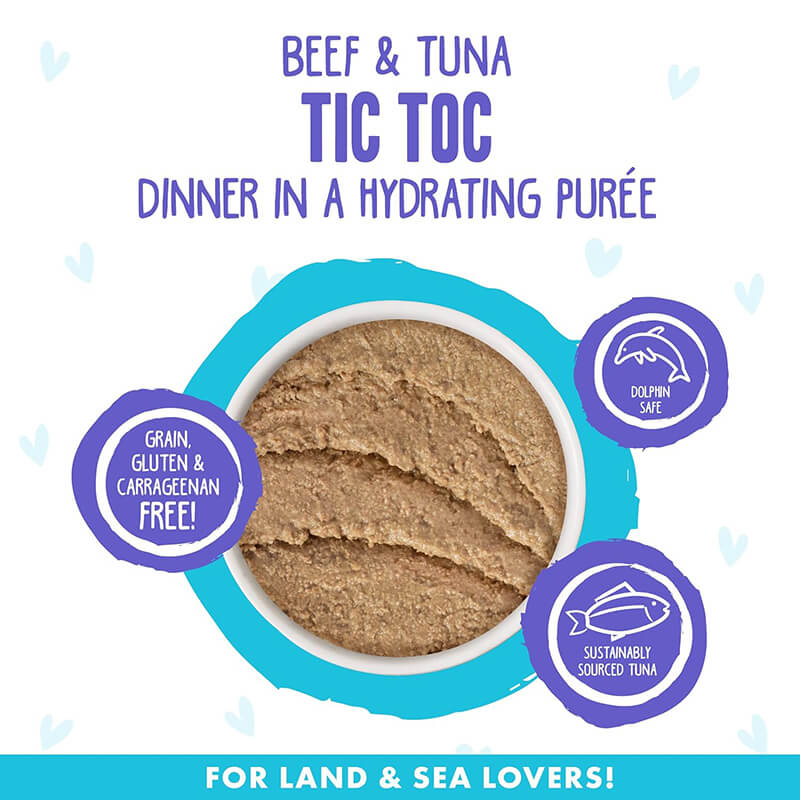 Weruva P.L.A.Y. Beef & Tuna Tic Toc Dinner