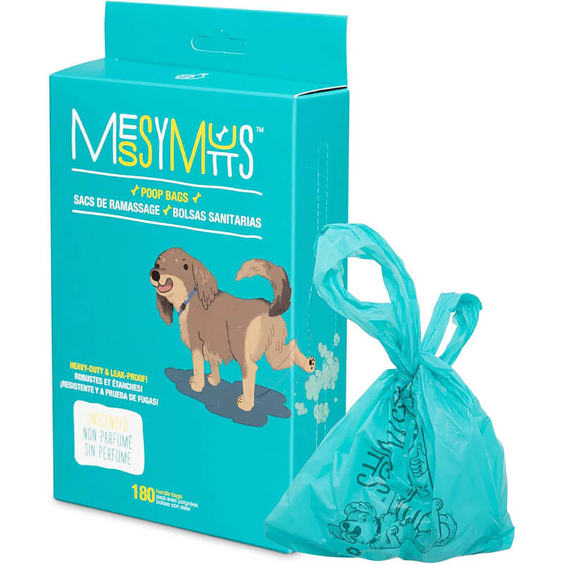 Messy Mutts Advanced BioRecycleâ„¢ Poop Bags with Handles