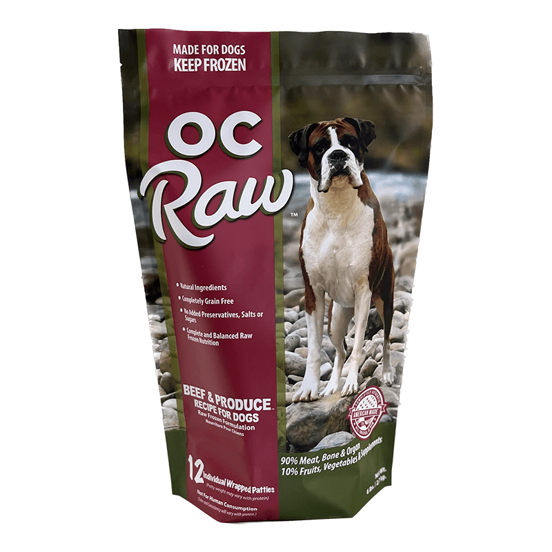 OC Raw Patties Beef & Produce