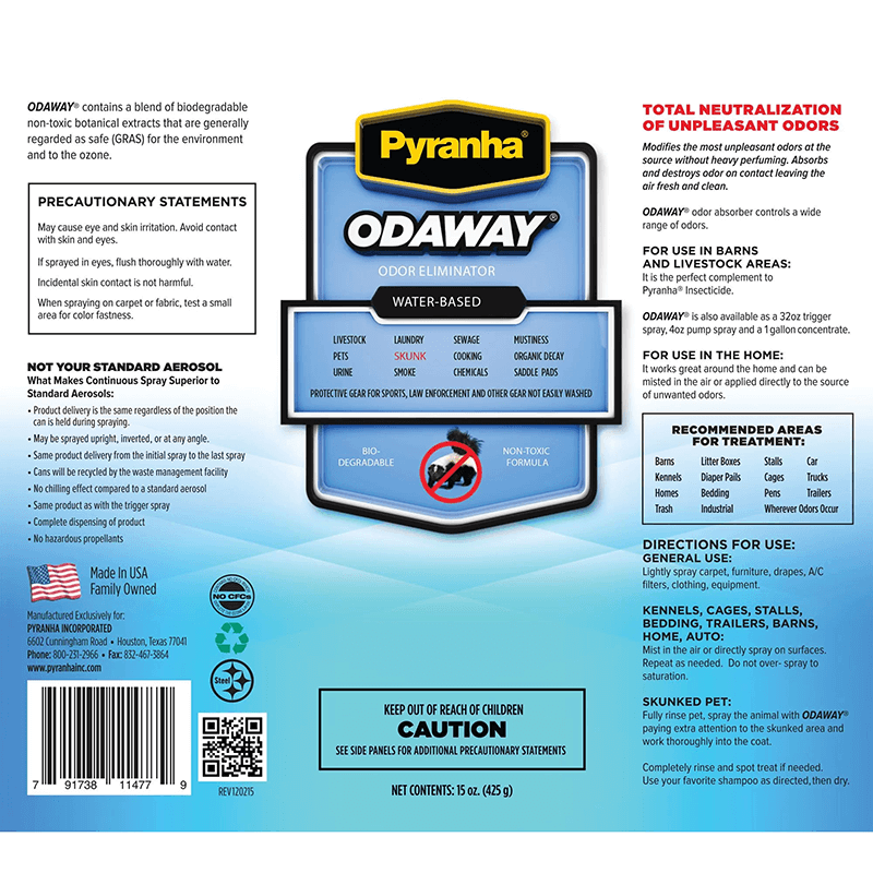 Odaway Odor Absorber Aerosol Spray 15 oz