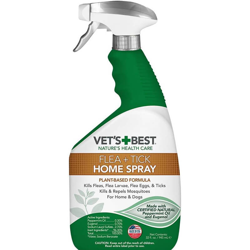 Vet's Best Flea & Tick Spray for Dogs Peppermint Scent