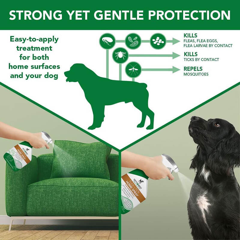 Vet's Best Flea & Tick Spray for Dogs Peppermint Scent