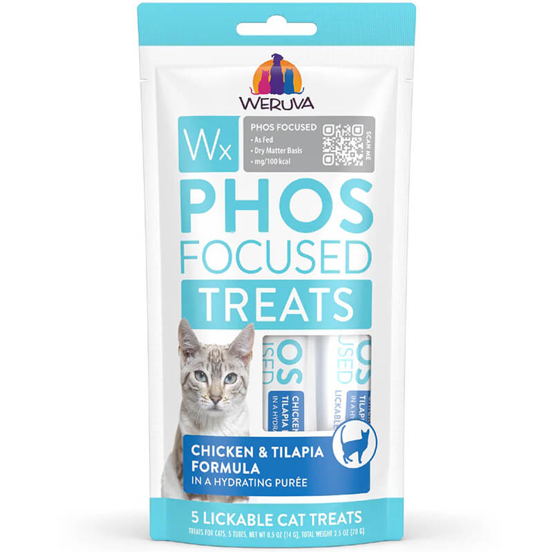 Weruva WX Low Phosphorus Lickable Treat Chicken & Tilapia 5-Pack