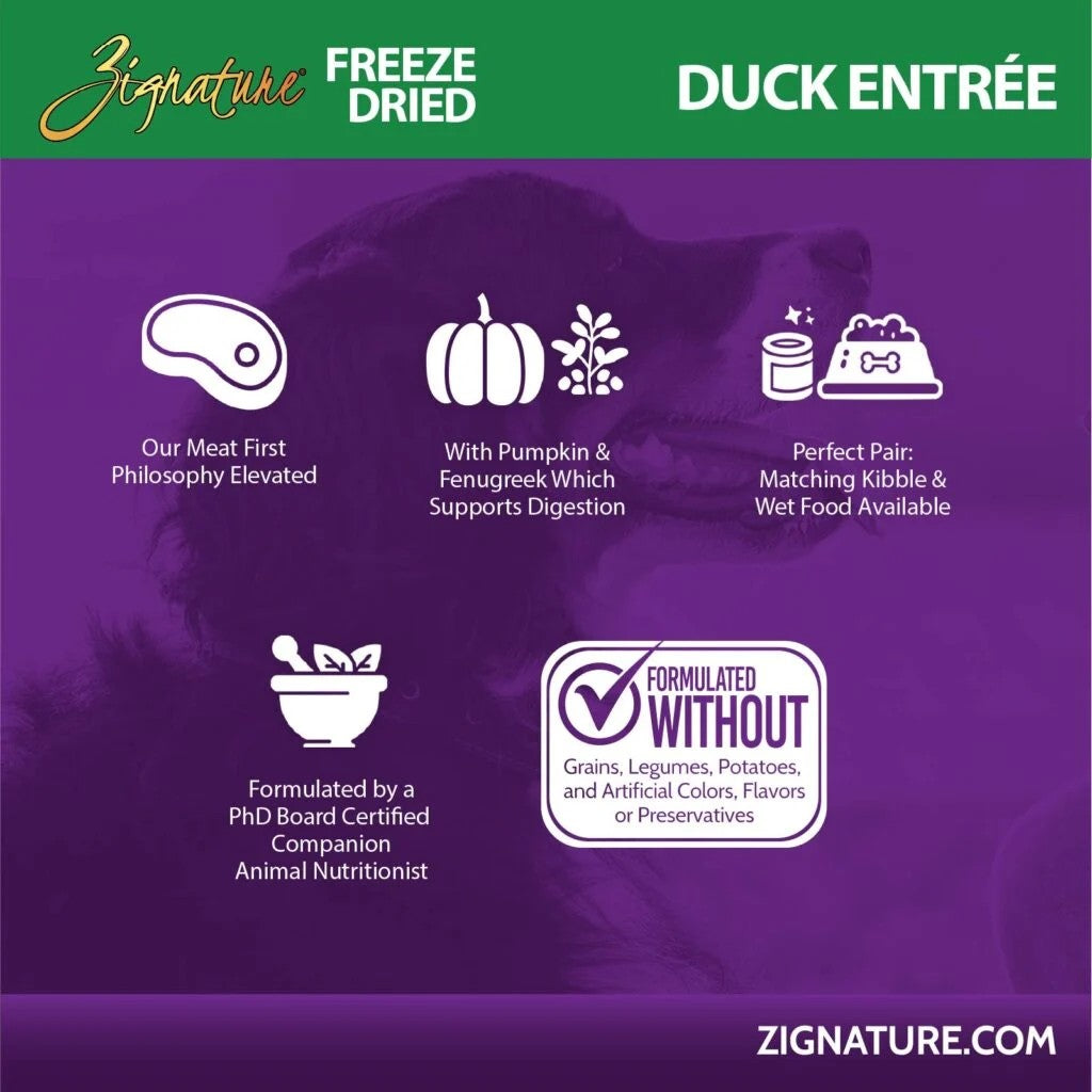 Zignature Freeze-Dried Duck
