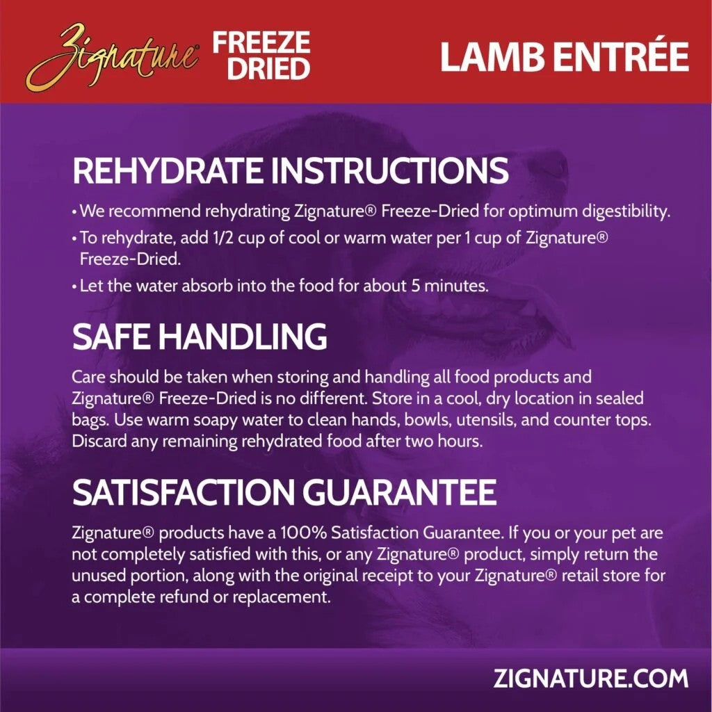 Zignature Freeze-Dried Lamb