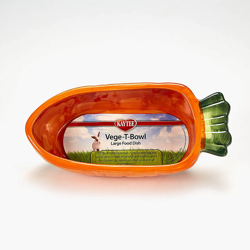 Kaytee Vege-T-Bowl Carrot Food Dish