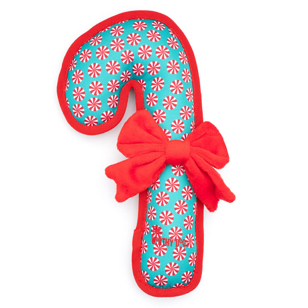 The Worthy Dog Candy Cane Toy