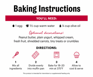 Honest Kitchen Dog Muffin Mix with Chicken, Apple & Cinnamon