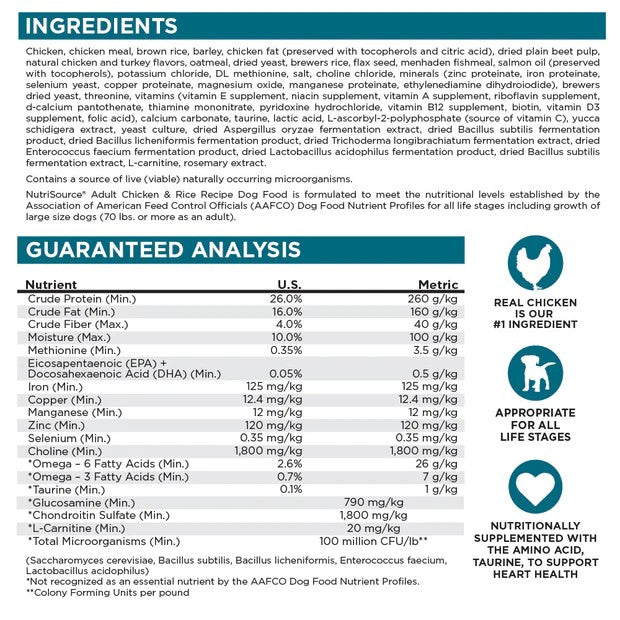 Nutrisource Chicken & Rice