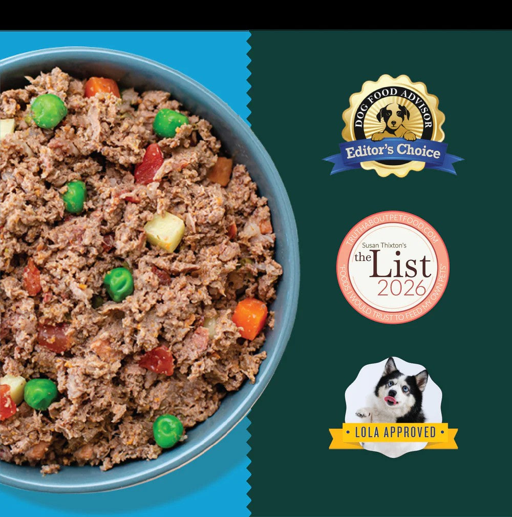 A Pup Above Gently Cooked Beef Stew