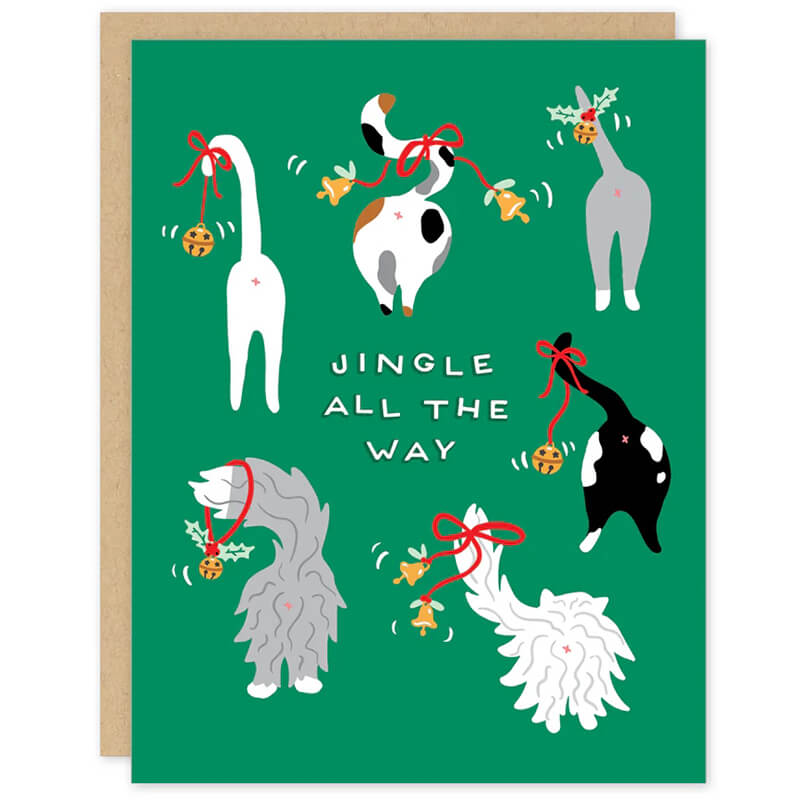 Party of One Holiday Card Jingle Cats