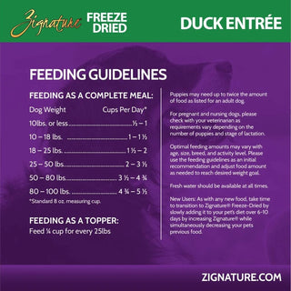 Zignature Freeze-Dried Duck