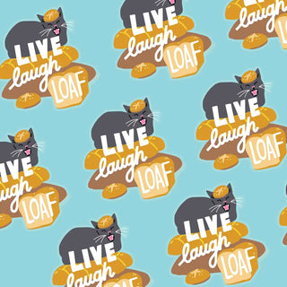 5 Eye Studio Vinyl Sticker - Live, Laugh, Loaf