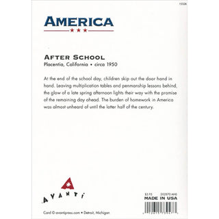 Avanti America Anniversary Card - Kids Hold Hands