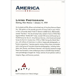 Avanti America Friendship Card - Military Officers Form Horse