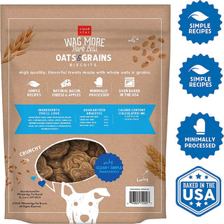 Wag More Oats & Grains Biscuits Bacon, Cheese & Apple 3 lbs