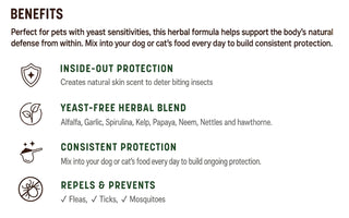 Earth Animal Internal Flea & Tick Powder- Yeast Free, 8oz