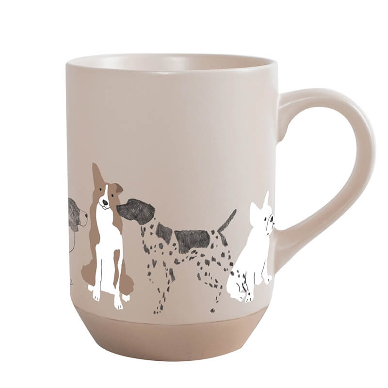 Fringe Studio Pencil Dogs  Stoneware Mug