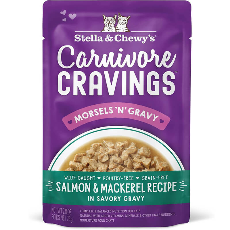 Stella & Chewy's Carnivore Cravings Pouch Salmon & Mackerel in Gravy