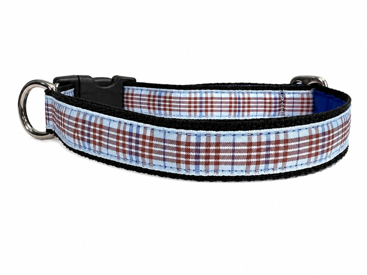 Mackenzie Collar Light Blue Tartan