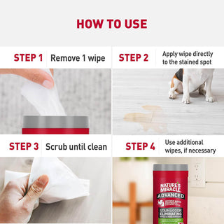 Nature's Miracle Advanced Stain and Odor Remover Wipes