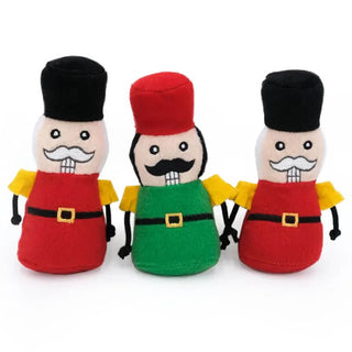 Zippy Paws Holiday Miniz 3-Pack Nutcrackers