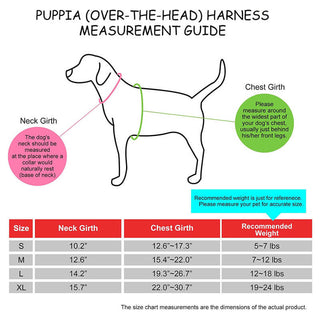 Puppia Over-The-Head Adjustable Harness Norman Plaid Navy