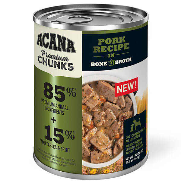 Acana Premium Chunks Pork Recipe in Bone Broth DISCONTINUED
