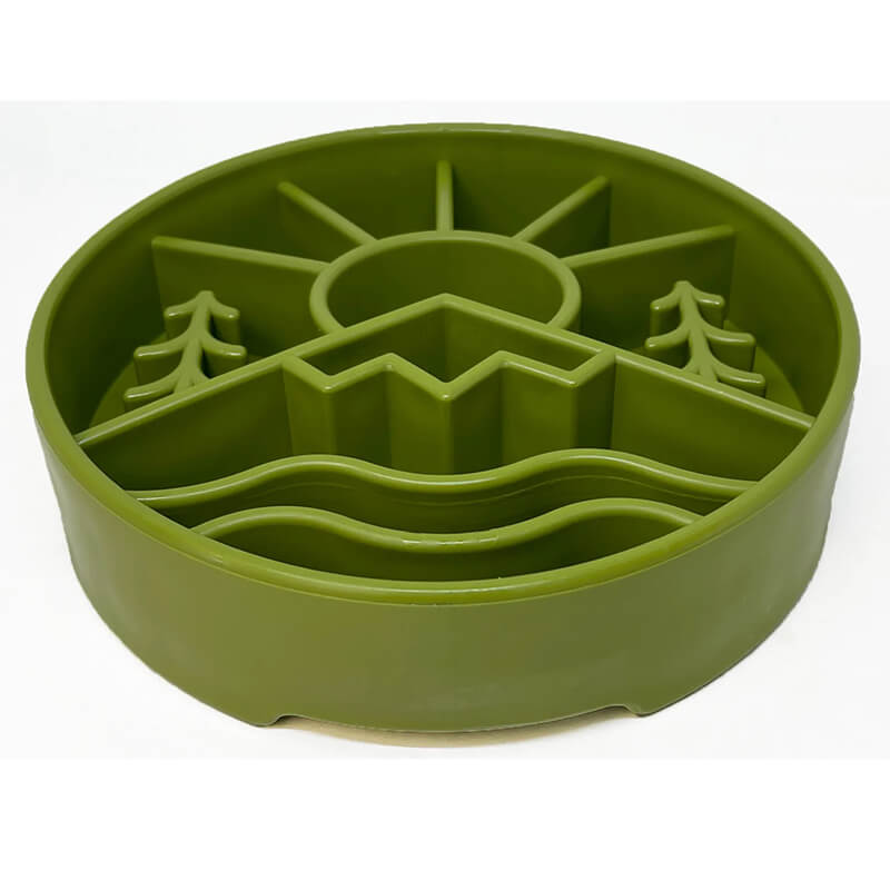 Sodapup Great Outdoors Slow Feeder Bowl Green