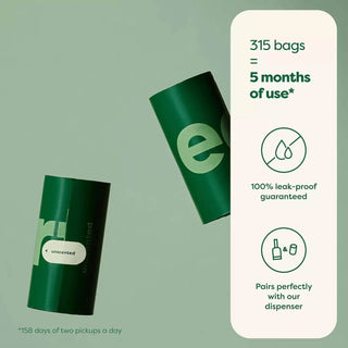 Earth Rated Poop Bags Box of 21 Rolls, 315 ct