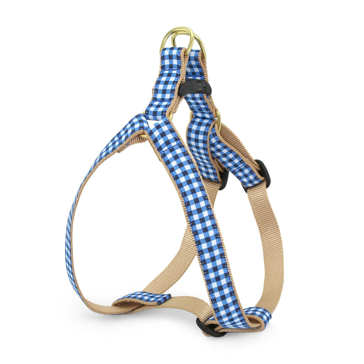 Up Country Dog Harness Navy Gingham