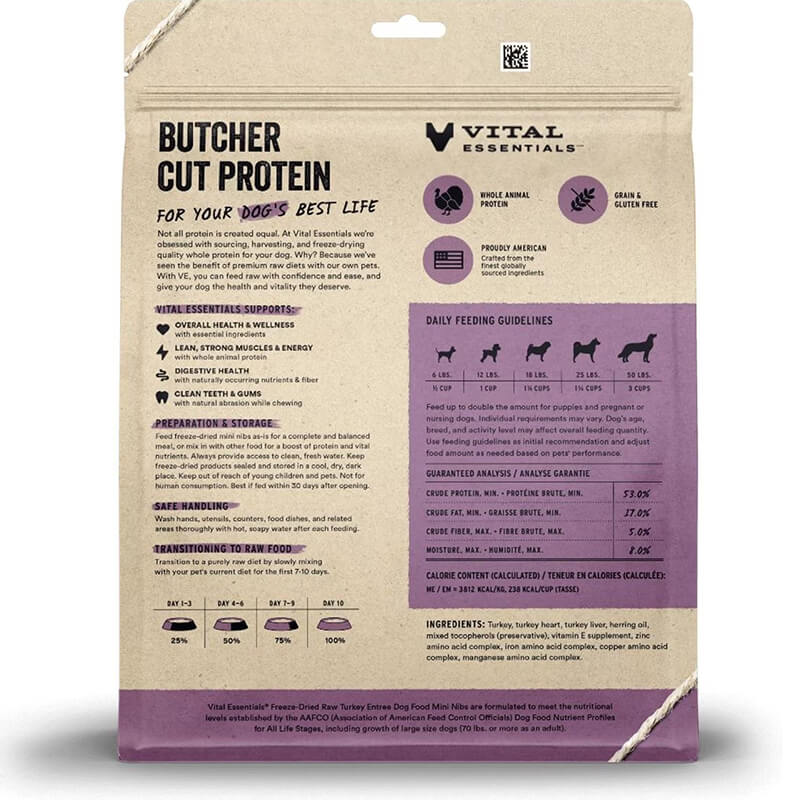 Vital Essentials Mini Nibs Turkey