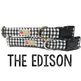 Very Vintage Organic Cotton Collar Edison Black & White Gingham