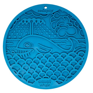 SodaPup Whales Lick Mat with Suction Cups