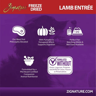 Zignature Freeze-Dried Lamb