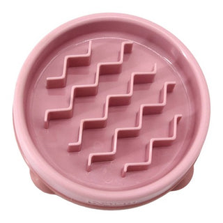 Outward Hound Fun Feeder Slo-Bowl Pink Wave
