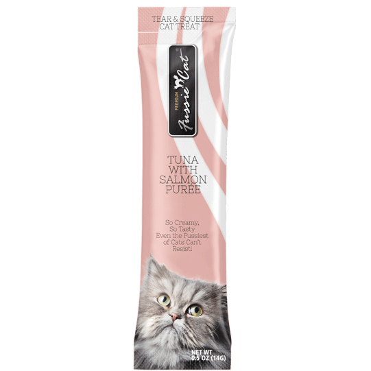 Fussie Cat Tuna & Salmon Puree Lickable Treat