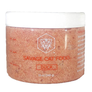 Savage Cat Food Duck Tub