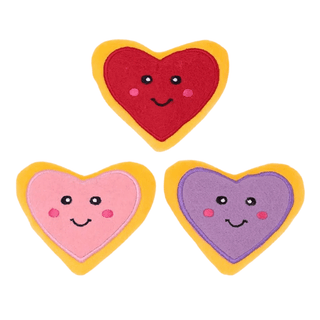 Zippy Paws 3-Pack Valentine's Miniz Heart Cookies